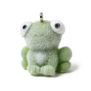 Flocking Opaque Resin Pendants