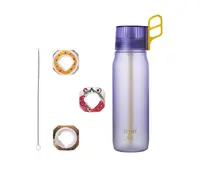 SCENT AIR HYDRATION Láhev Falco 650 ml fialová Sportovní láhev s brčkem