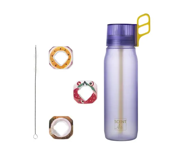 SCENT AIR HYDRATION Láhev Falco 650 ml fialová Sportovní láhev s brčkem