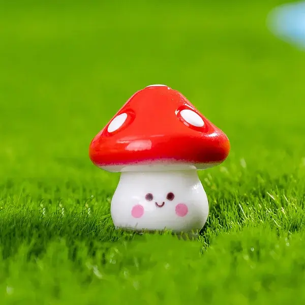 Resin Mushroom Miniature Ornaments