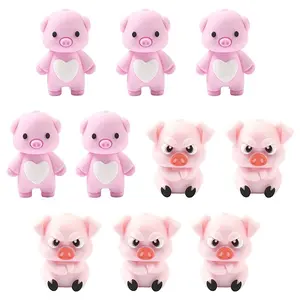 10Pcs 2 Styles Silicone Beads