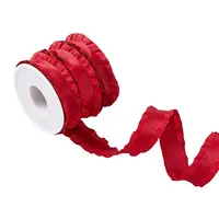 10 Yards Polyester Pleated Edged Ribbon for Clothing Decoration