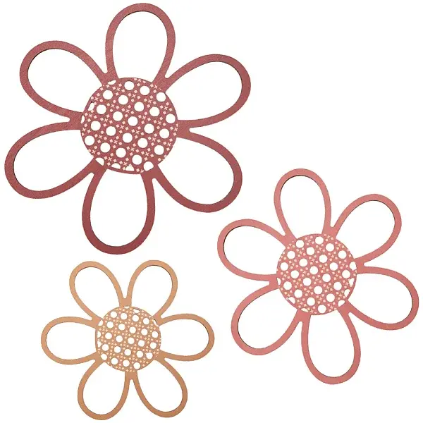 3Pcs Natural Wood Pendants Sets