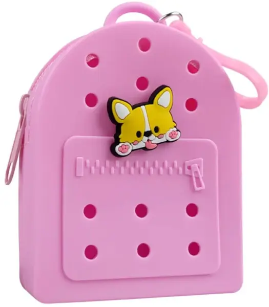 Gifty - Silikonová peněženka růžová +1 pin zdarma