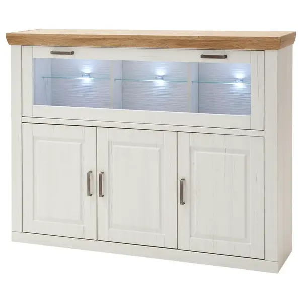 Livetastic VYSOKÁ KOMODA, barvy dubu, barvy pinie, 163/123/40 cm