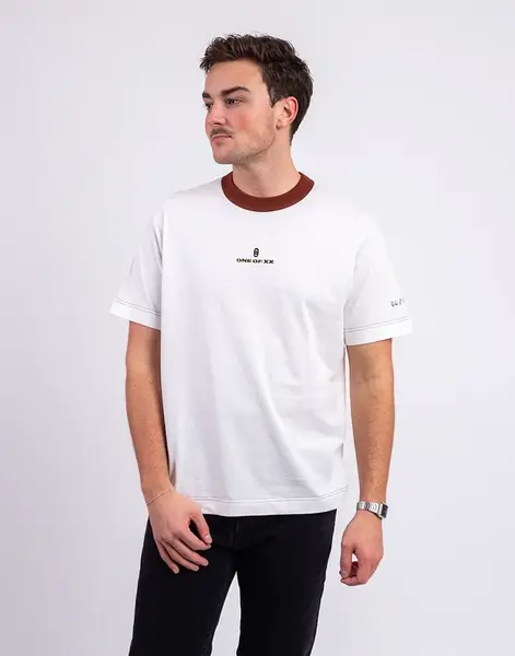 Tričko ONE OF XX Sequoia Ringer Loose Fit T-shirt Sequoia