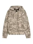 Bershka Prechodná bunda  svetlohnedá / hnedá melírovaná