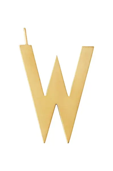 Pozlacený stříbrný přívěsek Design Letters