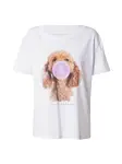 EINSTEIN & NEWTON Tričko 'Bubble Poodle'  hnedá / ružová / čierna / biela