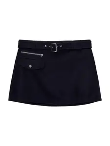 Pull&Bear Sukňa  námornícka modrá