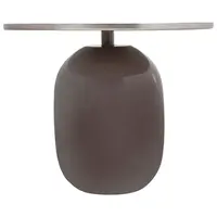 MID.YOU ODKLÁDACÍ STOLEK, šedá, barvy stříbra