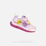 Ružové svietiace tenisky Geox Lightyloo pre dievčatá