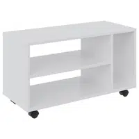 Carryhome KOMODA POD TELEVIZI, bílá, 73,5/42/33,5 cm