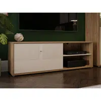 Xora KOMODA POD TELEVIZI, pískové barvy, 154,2/51,1/42 cm