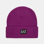 Dětská čepice EA7 Emporio Armani fialová barva, z husté pleteniny