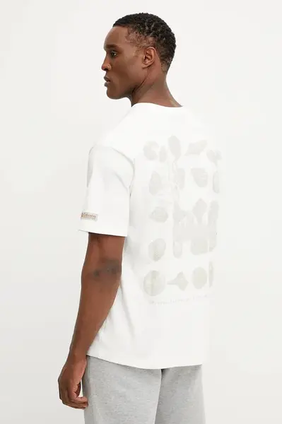 Tričko Columbia CSC Heritage bílá barva, s potiskem, 2090871