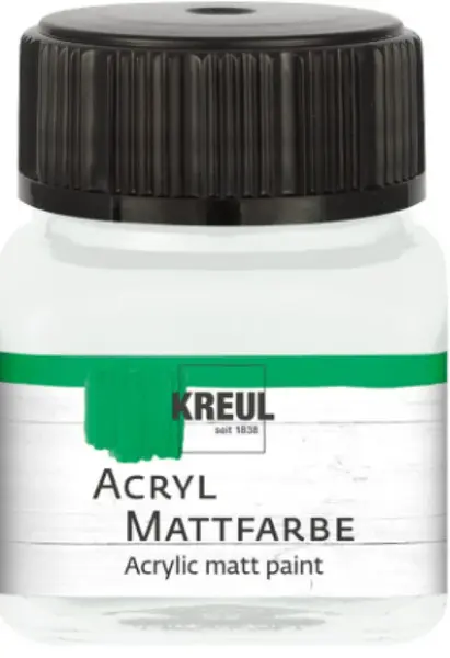 Akrylová barva Kreul Matt – 02 Pastel White