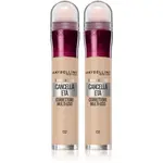 MAYBELLINE NEW YORK Instant Anti Age Eraser tekutý korektor s aplikátorom výhodné balenie odtieň 02 Nude