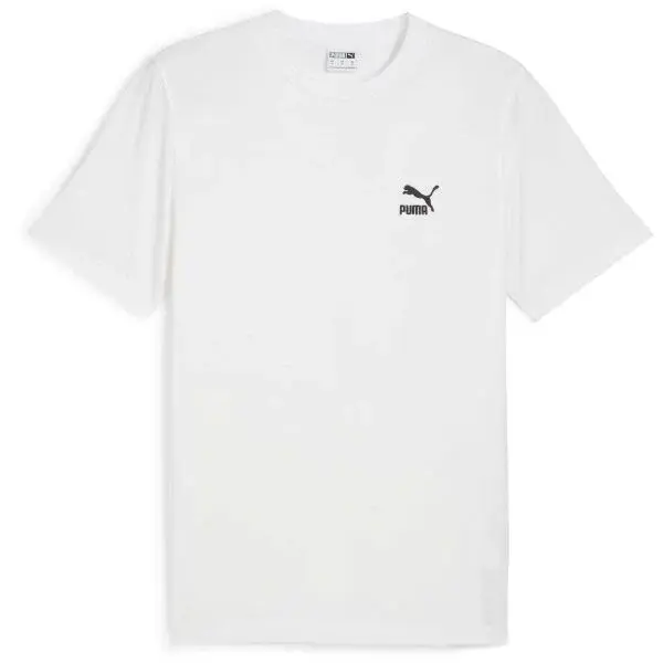 Puma CLASSICS SMALL LOGO TEE Pánské triko, bílá, velikost XXXL