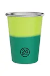 Sada hrnků 24bottles Party Cups REactive Yellow 4-pack