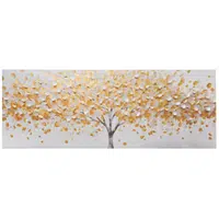 XXXL OBRAZ NA HLINÍKOVÉ DESCE, stromy, 140/50/2 cm