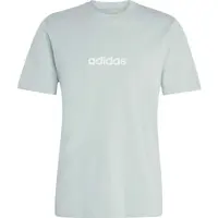 adidas LINEAR SJ TEE M Pánské triko, světle zelená, velikost