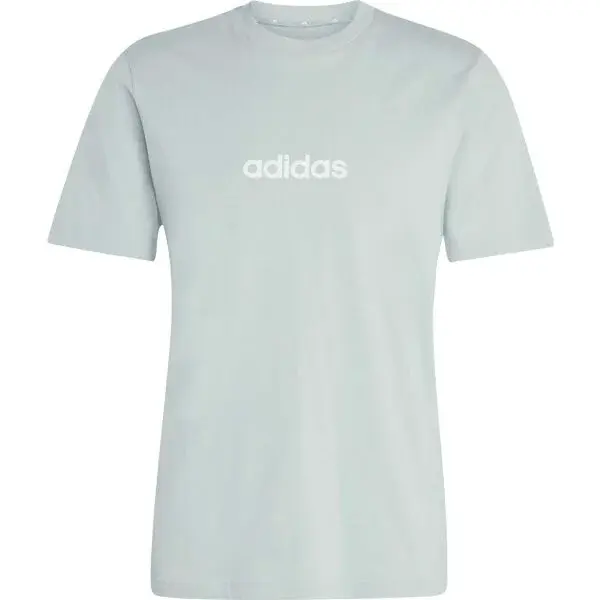 adidas LINEAR SJ TEE M Pánské triko, světle zelená, velikost