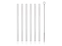 Brčka skleněná BANQUET My Party 6ks - rozbaleno / pouze 4ks + kartáček