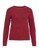 VILA Sveter 'VIDALO'  tmavočervená