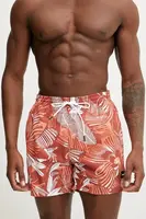 Plavkové šortky BOSS Piranha oranžová barva