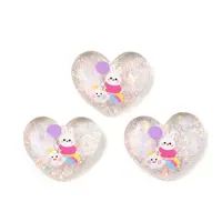 Printed Translucent Epoxy Resin Cabochons