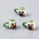 Handmade Porcelain Cat Cup Decoration