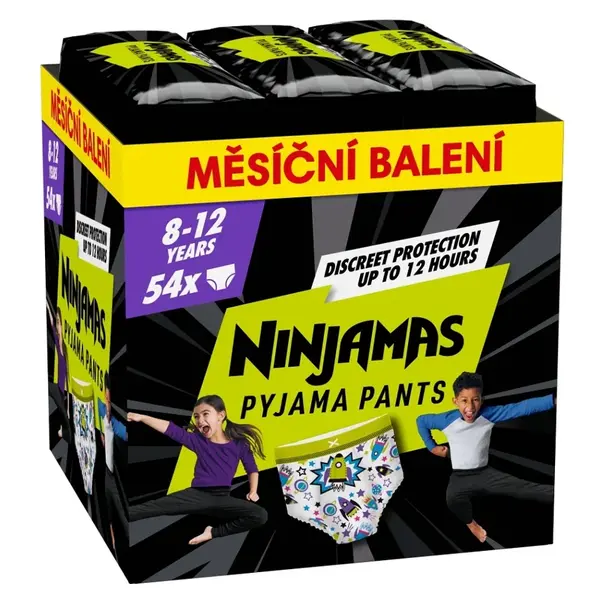 PAMPERS Ninjamas pants S8 Space 27 - 43 kg 54 kusů