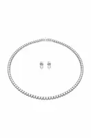 Náušnice a náhrdelník Swarovski 5647730 RE MATRIX