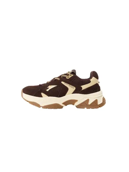STEVE MADDEN Nízke tenisky 'Ample'  žltohnedá / tmavohnedá