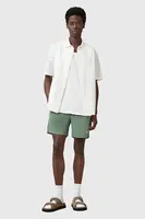 Plavkové šortky AllSaints UNDERGROUND SWIMSHRT černá barva, M012WA