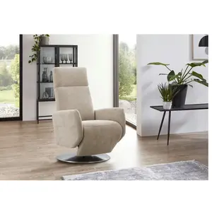 Sit & More RELAXAČNÍ KŘESLO, textil, jílová barva