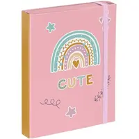 BAAGL DÚHA Dosky na školské zošity A5, ružová, veľkosť