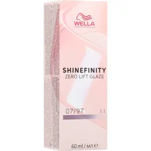 Wella Professionals Shinefinity Zero Lift Glaze demipermanentná farba na vlasy odtieň 07/97 60 ml