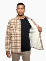 Husky Givi M S, beige Pánská flanelová košile