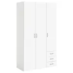 MID.YOU ŠATNÍ SKŘÍŇ, bílá, 115,8/200,4/49,5 cm