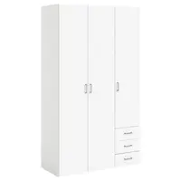 MID.YOU ŠATNÍ SKŘÍŇ, bílá, 115,8/200,4/49,5 cm