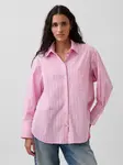 GAP Oversize Poplin Košeľa s Logom
