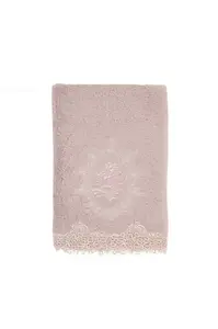 Ručník DESTAN s krajkou 50x100 cm Fialová / Lila