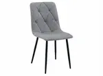 Šedá židle LIBRA PLATINUM GREY s černými nohami