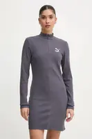 Šaty Puma šedá barva, mini, 626634