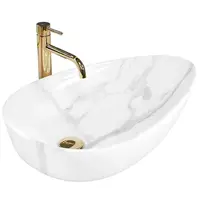 Umyvadlo na desku Greta 65 Bianco Shiny