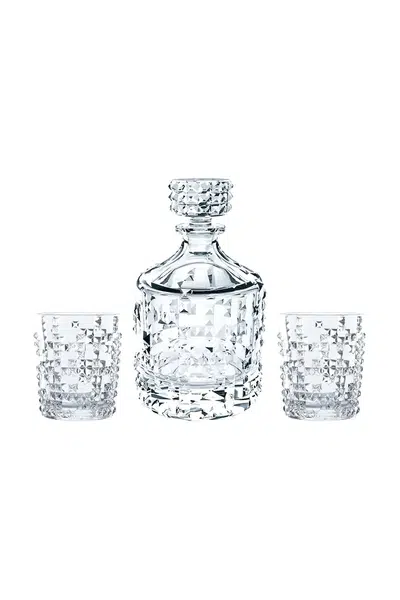 Karafa na whisky se sklenicemi Nachtmann Punk Whiskey 3-pack průhledná barva