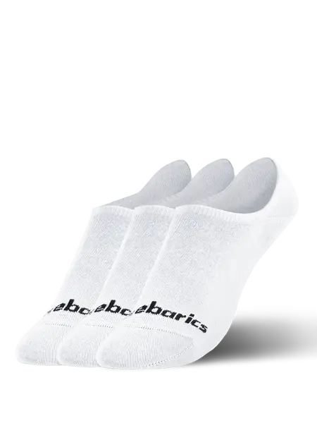 Barebarics - Barefoot Socks - No-Show - White - 3 pack