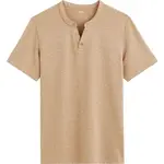 CELIO CEGETI Pánské bavlněné tričko, hnědá, velikost